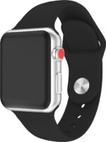 Wave silikoonrihm, Apple Watch 38 / 40 / 41 / 42 mm, must - Pilt 3