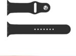 Wave silikoonrihm, Apple Watch 38 / 40 / 41 / 42 mm, must - Pilt 2