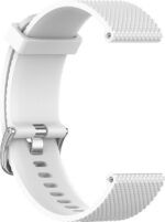 Wave silikoonrihm 20 mm, nutikellade ja spordikellade jaoks valge - Pilt 4