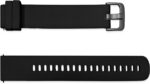 Laineline silikoonrihm 22mm, nutikellade ja spordikellade jaoks, must - Pilt 2