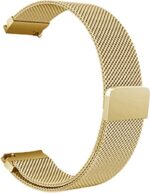 Wave terasest punutud rihm 20mm, nutikelladele ja spordikelladele, kuldne - Pilt 4