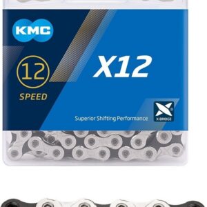 KMC X12 hõbedane/must kett, 12-aastane, 126 l