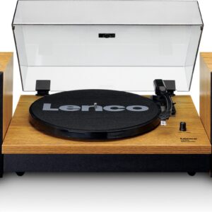 Lenco LS-300 vinüülplaadimängija ja kõlarid, puiduvärv