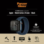 PanzerGlass täiskorpusega - Apple Watch 7/8 karastatud klaasist, 45 mm, must - Pilt 5