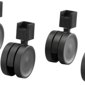 Elfa 4-osalised rattad, mustad