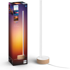 Philips Hue Gradient Signe oak -älypöytävalaisin, tammi/valkoinen
