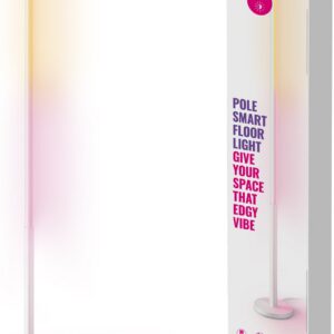 WiZ Pole Floor -lattiavalaisin, valkoinen, RGBW, Wi-Fi