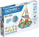 Geomagi Supercolor Panelsi taaskasutatud magnetiline ehituskomplekt, 60 tk