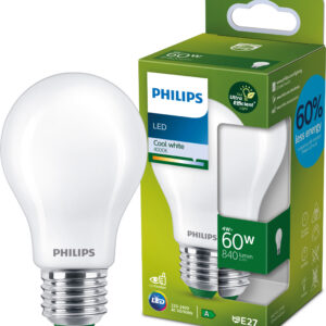 Philipsi ülitõhus LED-lamp, E27, 4000K, 840 lm, opaalpind