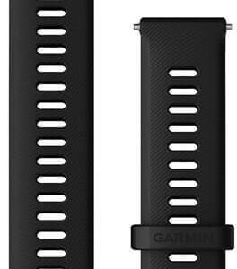 Garmini kiirkinnitusega silikoonrihm, 22 mm, must