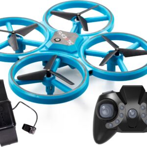 Flybotic vilkuv kaugjuhtimisega droon, sinine