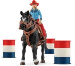 Schleich Farm World 42576 Kauboi ja tünni võidusõit