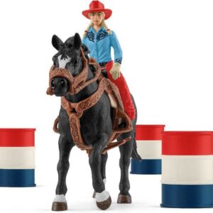 Schleich Farm World 42576 Kauboi ja tünni võidusõit