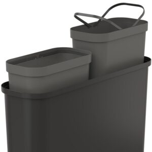 SmartStore Collect Slim 46 L sorteerimiskomplekt, must