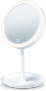 Beurer BS 45 meigipeegel, 17,5 cm, LED-valgusega ja suurenduspeegliga, akutoitega - Pilt 2