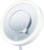 Beurer BS 45 meigipeegel, 17,5 cm, LED-valgusega ja suurenduspeegliga, akutoitega - Pilt 3