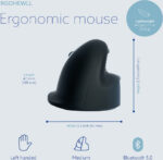 R-Go HE Break -ergonominen hiiri, BT, M-koko, vasemmalle kädelle - Pilt 5