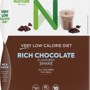Nutrilett VLCD Rich Chocolate Shake söögiasenduskokteil, 35 g, 10 PACK