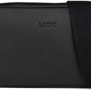 Aarni õlakott, must, kuldse lukuga