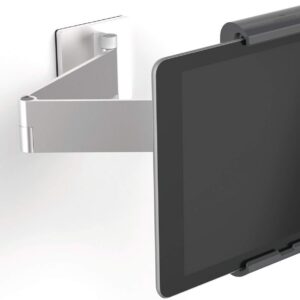 Durable -tablettiteline seinäkiinnikkeellä ja varrella, hopea