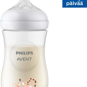 Philips Avent SCY903/66 Natural Response -tuttipullo, 260 ml, kirahvi