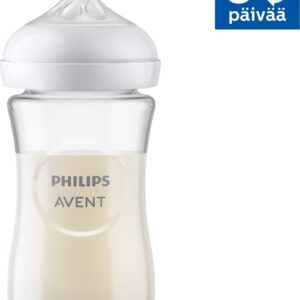 Philips Avent SCY933/01 Natural Response klaasist lutipudel, 240 ml
