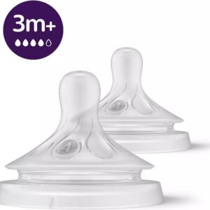 Philips Avent SCY964/02 Natural Response pudelilutt, vooluhulk 4, alates 3. elukuust, 2 tk pakis