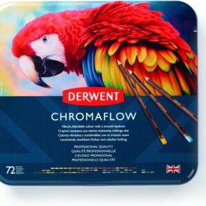 Derwent Chromaflow -värikynälajitelma, 72-osainen