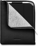 Woolnut Leather Folio - kaitseümbris 11-tollisele iPad Pro-le ja Airile, must