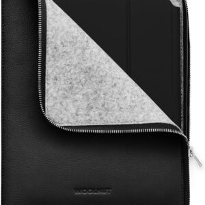 Woolnut Leather Folio - kaitseümbris 11-tollisele iPad Pro-le ja Airile, must