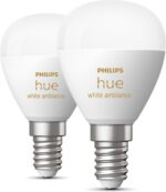 Philips Hue White Ambiance nutikas pirn, E14 Ümmargune, 470 lm, 2 tk - Pilt 2