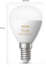 Philips Hue White Ambiance nutikas pirn, E14 Ümmargune, 470 lm, 2 tk - Pilt 4