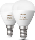 Philips Hue valge ja värvilise atmosfääriga nutikas pirn, E14, ümmargune, 470 lm, 2 tk - Pilt 2