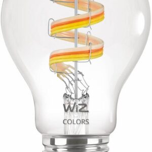 WiZ nutipirn, E27, A60, RGB, Wi-Fi, 2200-6500 K, 470 lm, läbipaistev, 1 tk