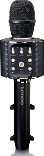 Lenco BMC-090 karaoke mikrofon, must