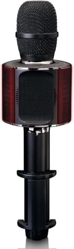 Lenco BMC-090 karaoke mikrofon, must - Pilt 5