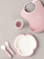 BabyBjörn Baby Dinner Set -ateriasetti, 5 osaa, vaaleanpunainen - Pilt 5