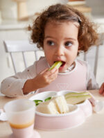 BabyBjörn Baby Dinner Set -ateriasetti, 5 osaa, vaaleanpunainen - Pilt 2