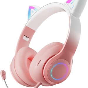 ProCaster Meow kõrvaklapid mikrofoniga, roosad
