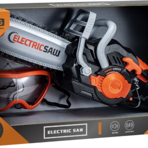 Mängumootorsaag ja kaitseprillid