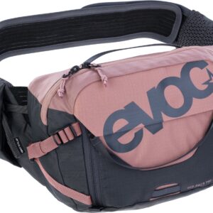 Evoc HIP PACK PRO 3 vöökott 1,5-liitrise joogiveepõiega, roosa/hall