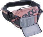 Evoc HIP PACK PRO 3 vöökott 1,5-liitrise joogiveepõiega, roosa/hall - Pilt 5