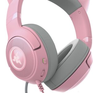 Kasutatud Razer Kraken Kitty V2 mängukõrvaklapid, roosa