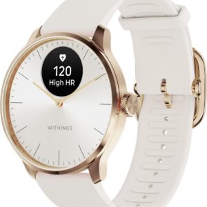 Withings Scanwatch Light nutikell, 37 mm, valge / roosakuldne