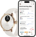 Withings Scanwatch Light nutikell, 37 mm, valge / roosakuldne - Pilt 2