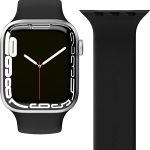 Vonmählen Solo Loop silikoonrihm, Apple Watch 38 / 40 / 41, suurus L, must
