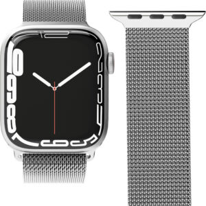 Vonmählen Milanese Loop Milanese rihm, Apple Watch 42 / 44 / 45 / 49, hõbe