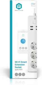 Nedis SmartLife WIFIP312FWT nutikas pikendusjuhe, 16 A, 3680 W - Pilt 3