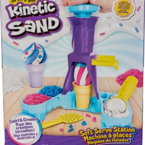 Kinetic Sand pehme serveerimisjaam - jäätisemängukomplekt