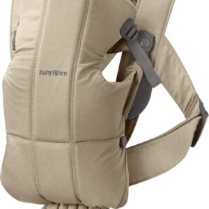 BabyBjörn Mini Woven -kantoreppu, beige